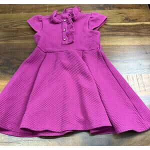 Janie & Jack Fuchsia Quilted Dress size 6